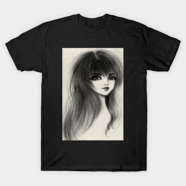 Portrait of a girl 2020 T-Shirt by alien3287